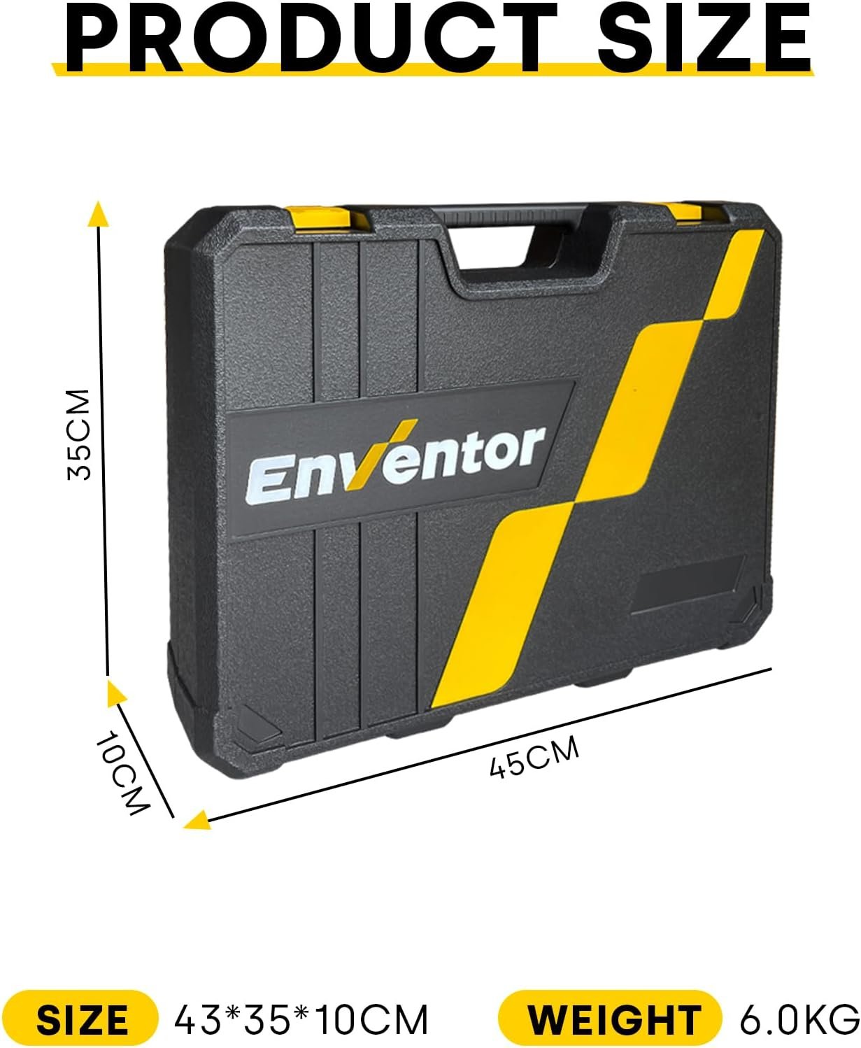 enventor tool kit set, 218pcs general household hand tool kit with storage toolbox, complete home auto repair tool set enventor tool kit set, 218pcs general household hand tool kit with storage toolbox, complete home auto repair tool set